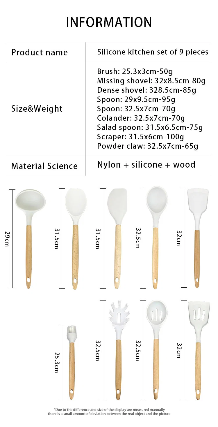 Nonstick Cook Silicone Cute Utensils