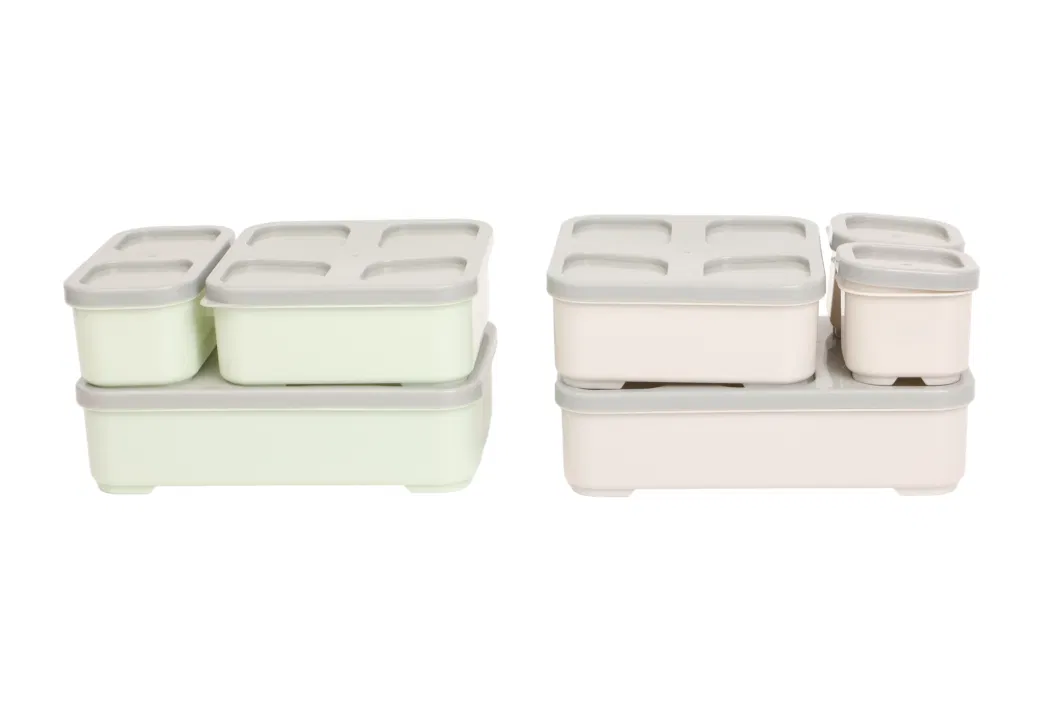 Bento Box Plastic Food Container Refrigerator Storage