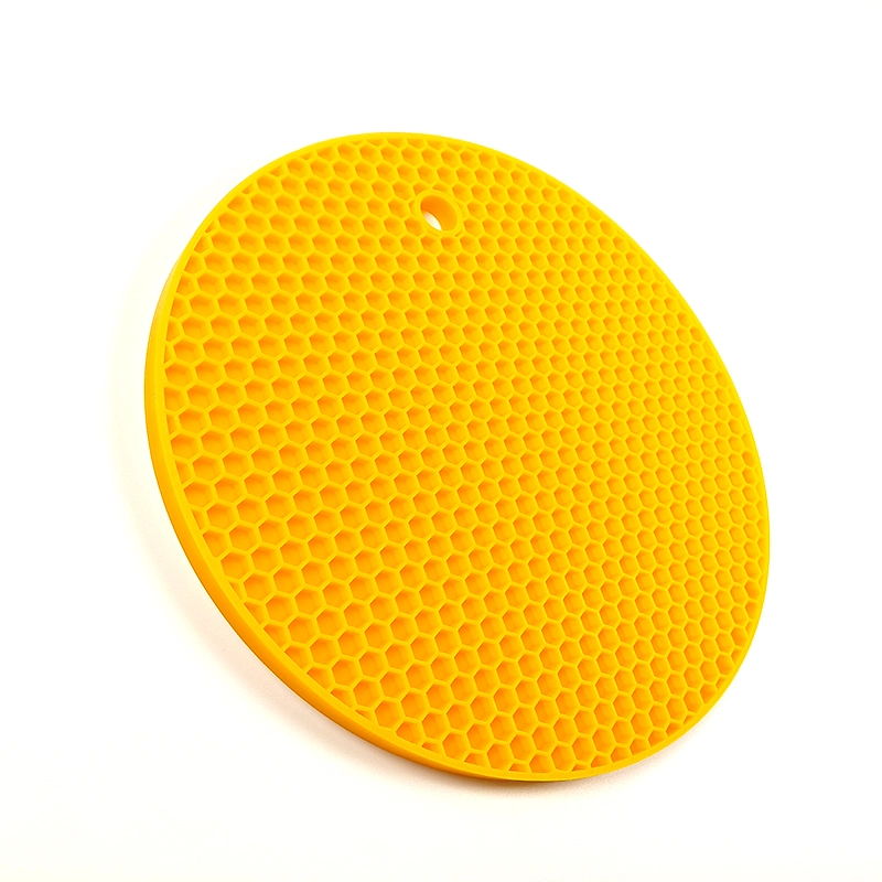 Kitchen Utensil Heat Resistant Honeycomb Silicone Hot Pot Holder Mat Coaster