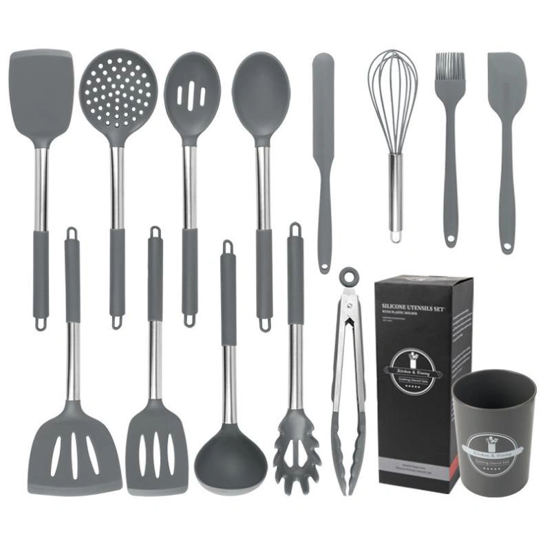 14 PCS Silicone Cooking Utensils Kitchen Baking Utensil Set Kitchen Gadgets Tools Set