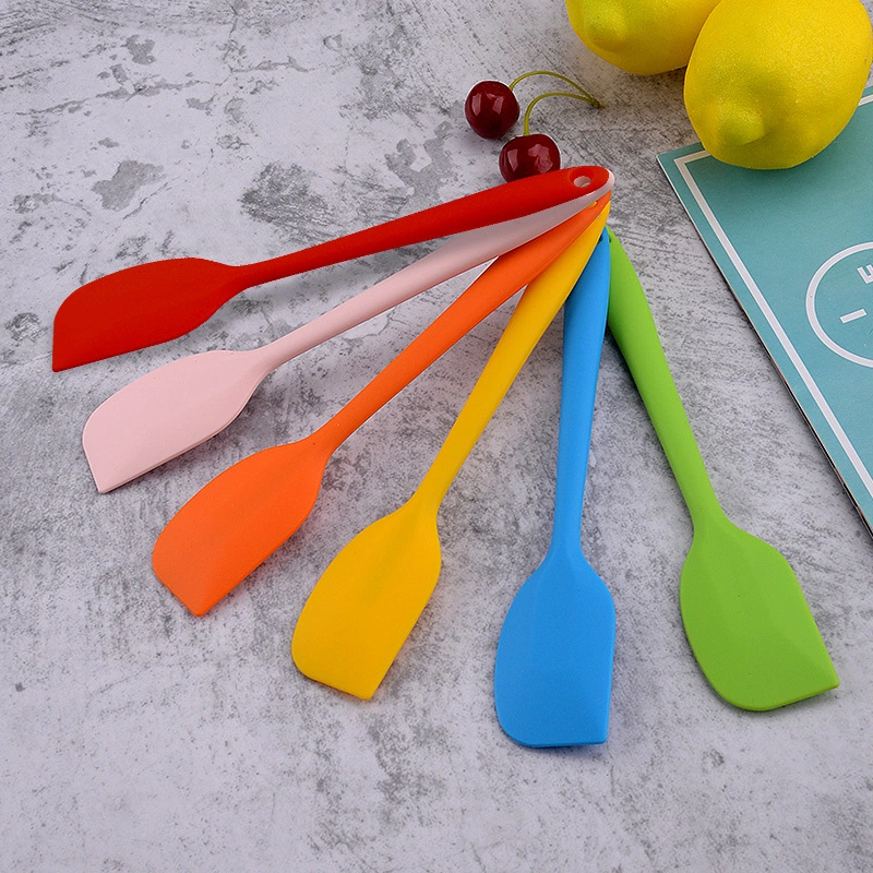 Silicone Spatula, One Piece Design Flexible Scraper, Nonstick Small Rubber Kitchen Utensils for Cooking, Baking and Mixing