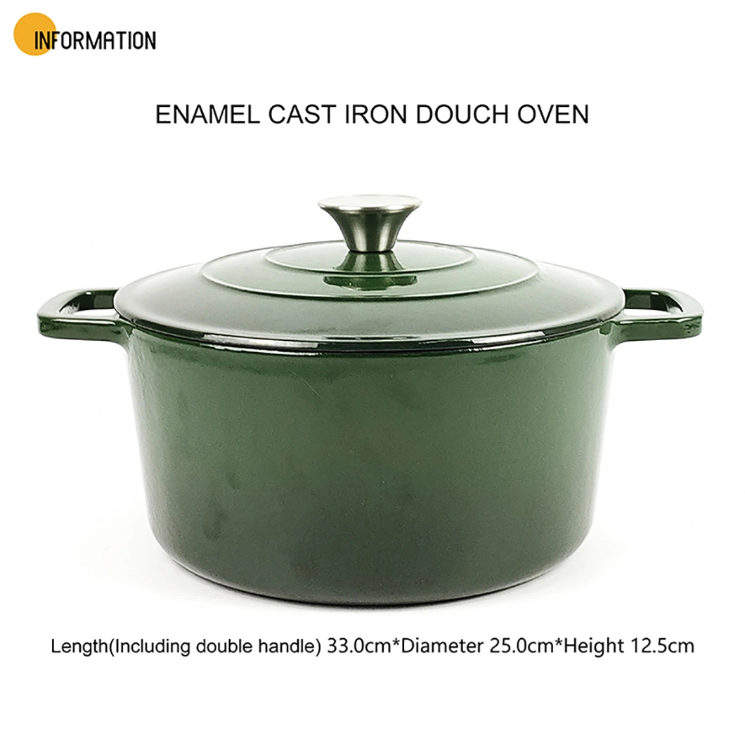 German Masterclass Premium Cast Iron Enamel Cookware Set for Kitchen Ware Cooking Pot Non Stick Camping Induction Pan Set