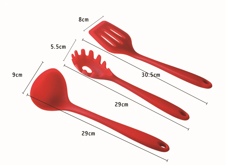 Food Grade Heat-Resistant Non-Stick Silicone Baking Cooking Tool Utensilios Accesorios 10PCS Kitchenware Set Utensil Set Cutlery