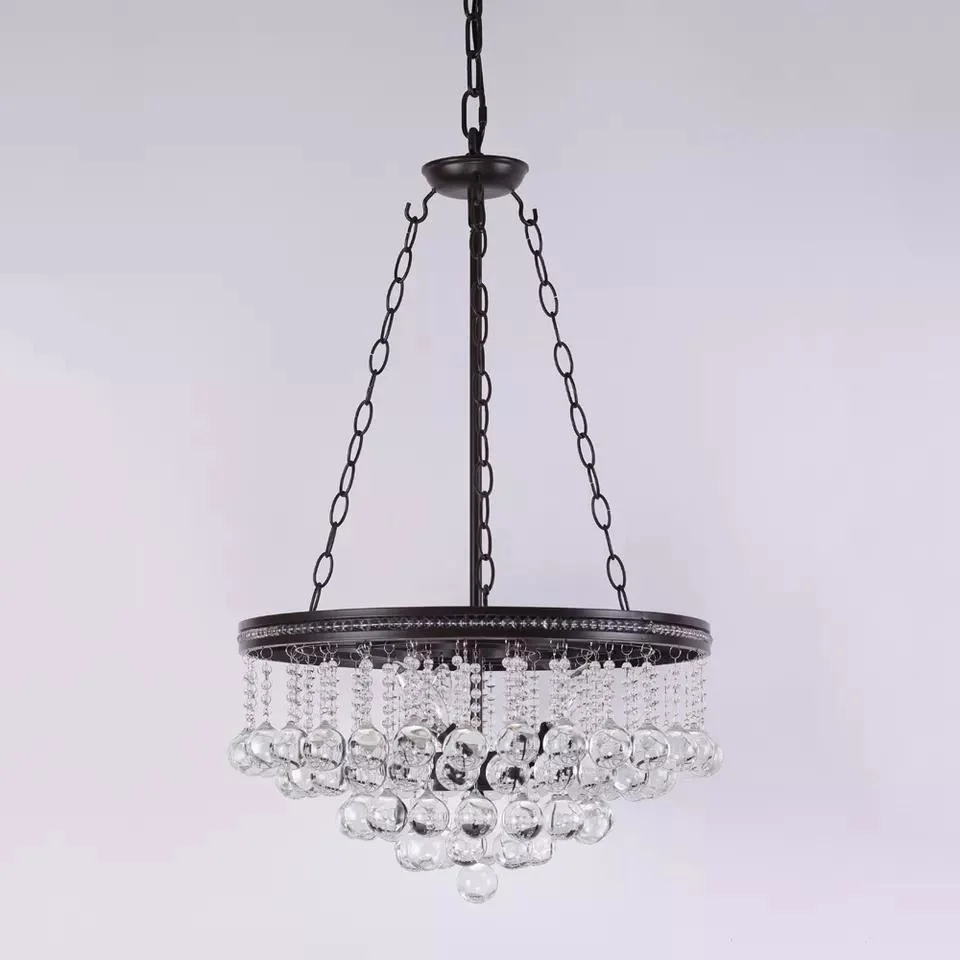 Modern Crystal Chandelier Dining Room Kitchen Island Indoor Luxury Pendant Light Chain Light Fixture