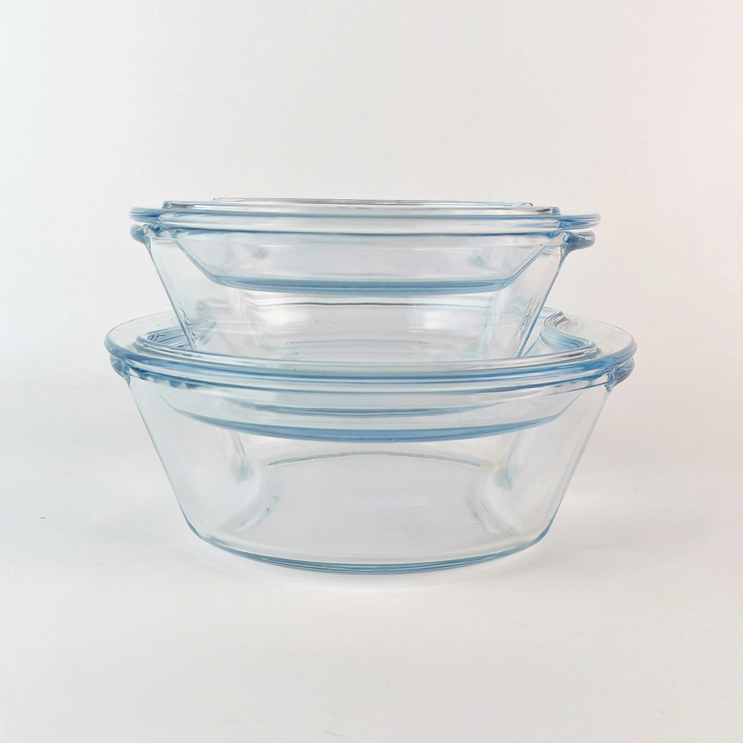 Heat Resistant Bakeware Borosilicate Glass Ovenware Kitchen Oven Deep Soup Casserole Dishes Set