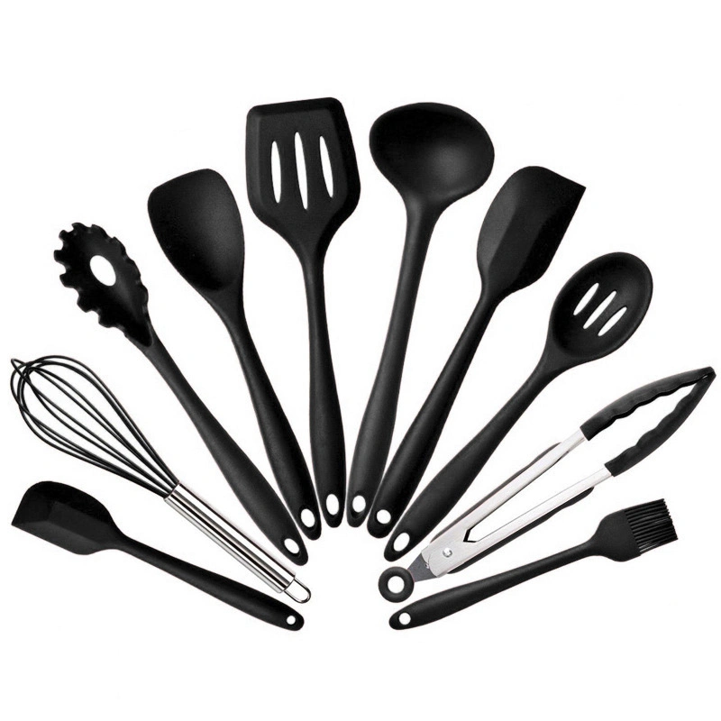 Food Grade Heat-Resistant Non-Stick Silicone Baking Cooking Tool Utensilios Accesorios 10PCS Kitchenware Set Utensil Set Cutlery