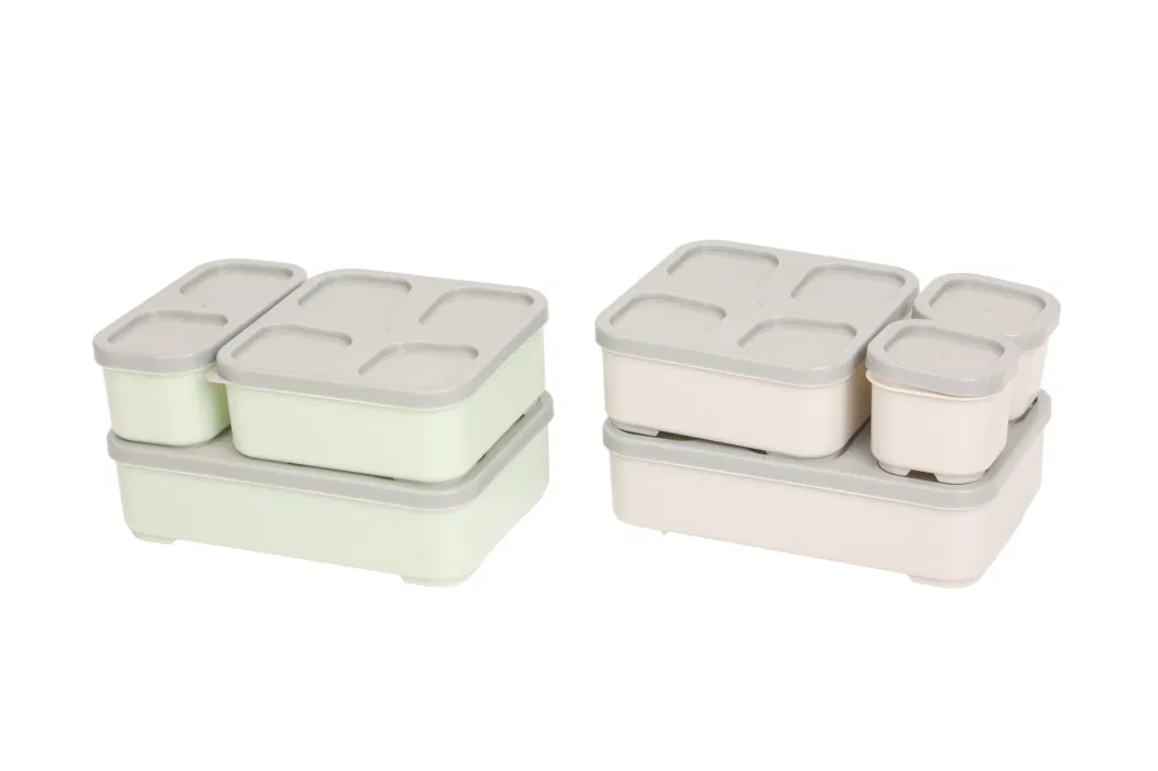 Bento Box Plastic Food Container Refrigerator Storage