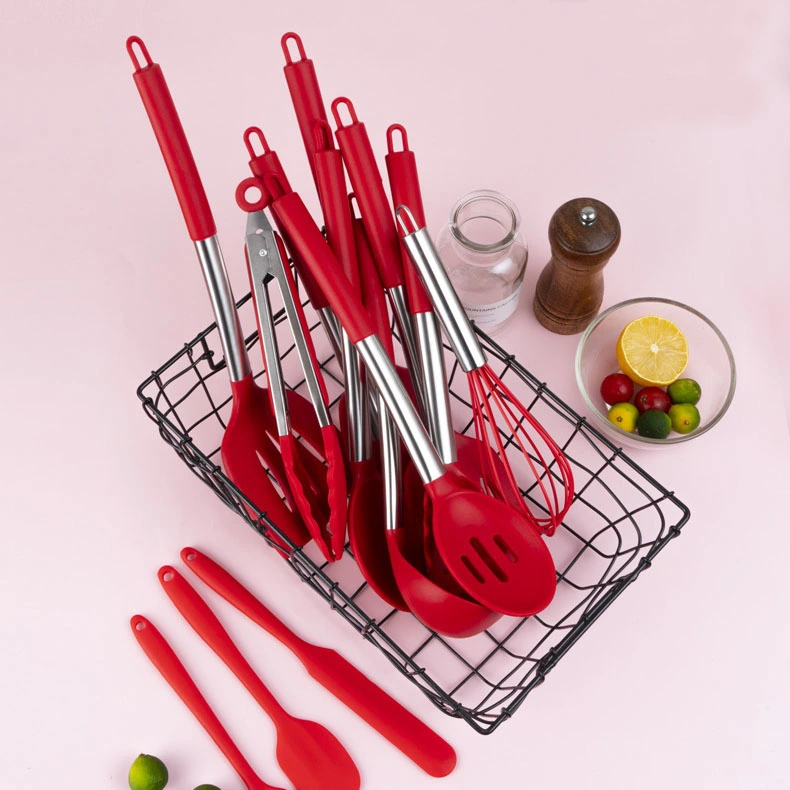 14 PCS Silicone Cooking Utensils Kitchen Baking Utensil Set Kitchen Gadgets Tools Set