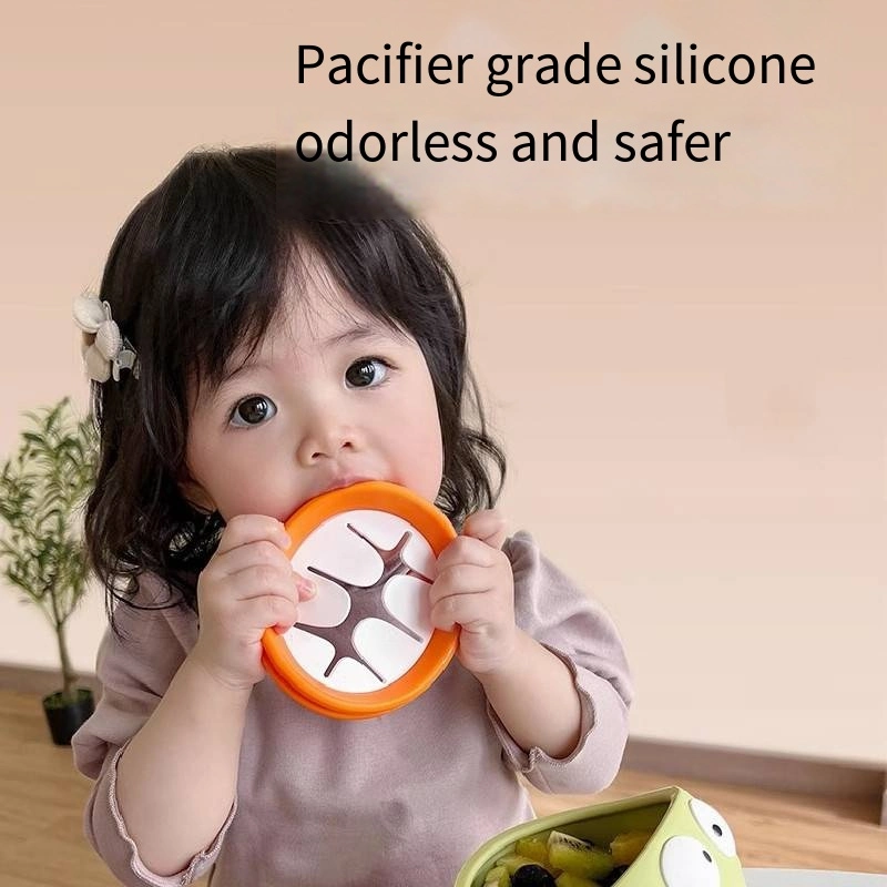 Puffer Baby Silicone Complementary Food Cutlery Suction Cup Bowl Anti Fall Learn to Eat