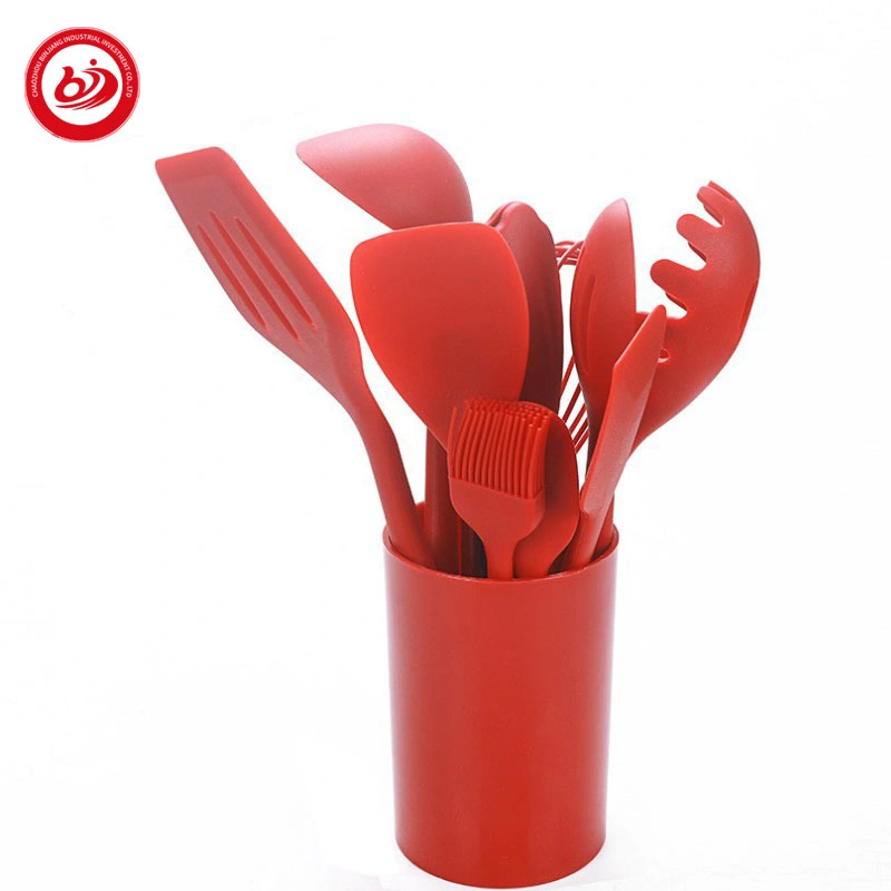 Food Grade Heat-Resistant Non-Stick Silicone Baking Cooking Tool Utensilios Accesorios 10PCS Kitchenware Set Utensil Set Cutlery