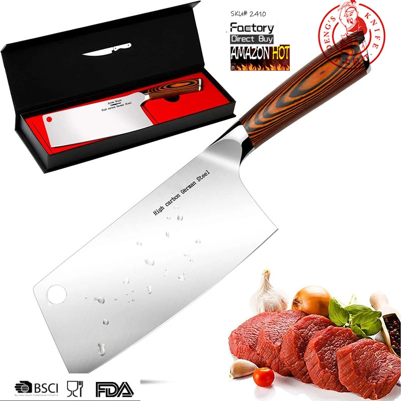 Ds-2410 Kitchenware Stainless Steel Kitchen Knife Butcher Knife Kitchen Cleaver, Cooking Tools