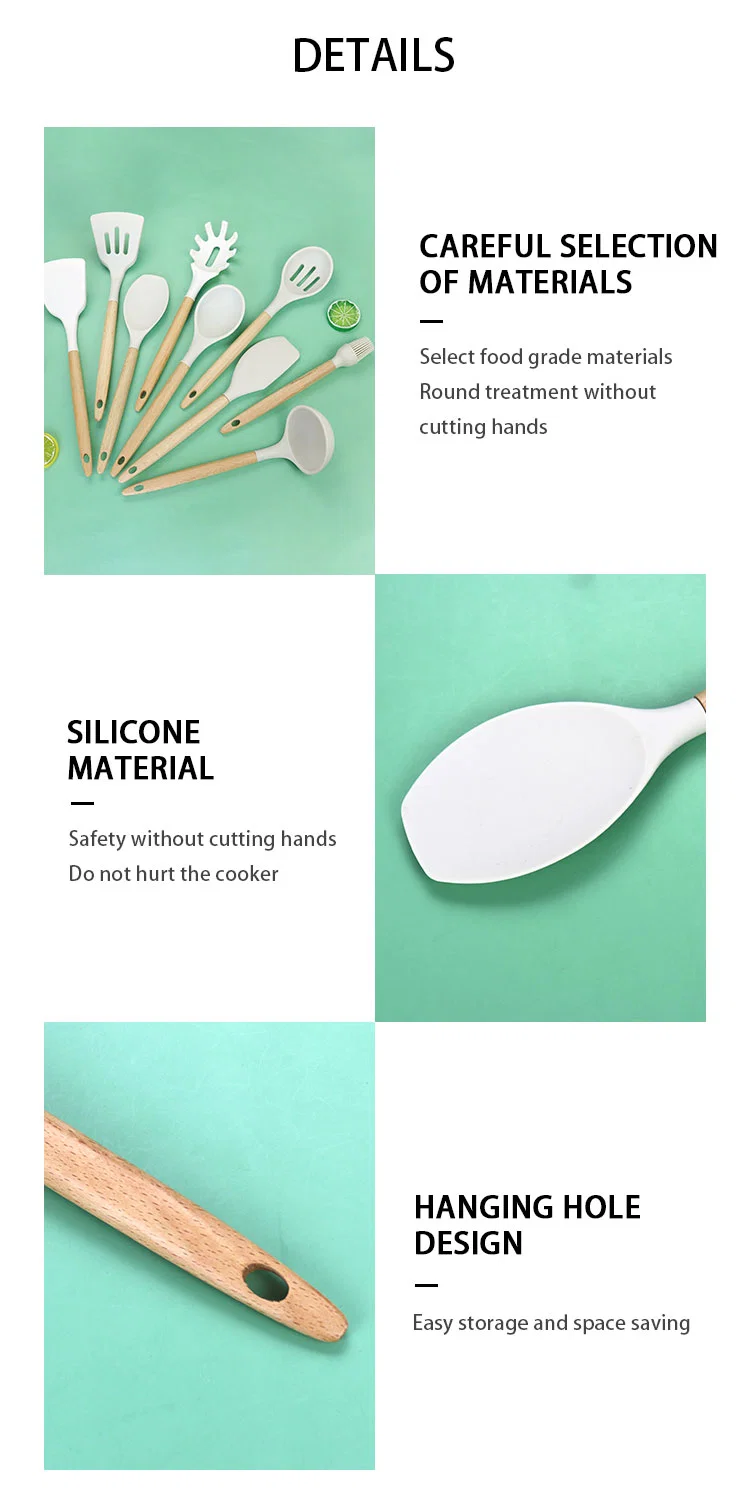 Nonstick Cook Silicone Cute Utensils