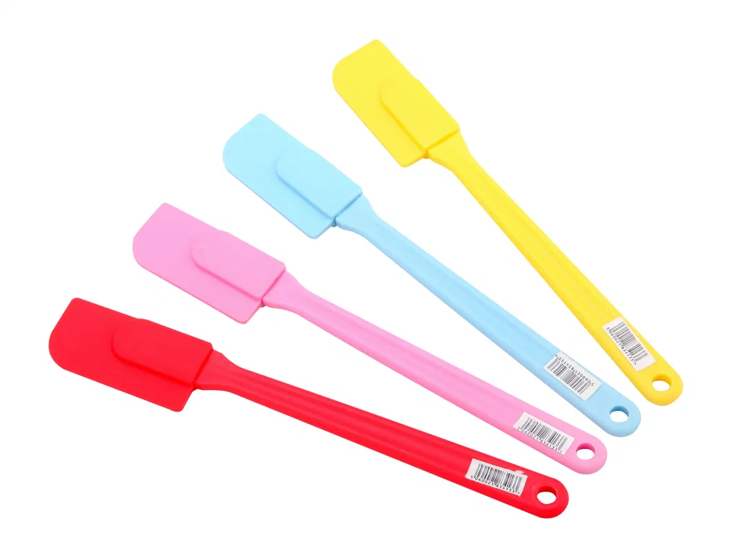 Heat Resistant Non-Stick Baking Utensils Silicone Spatula Set with Strong Stainless Steel Core