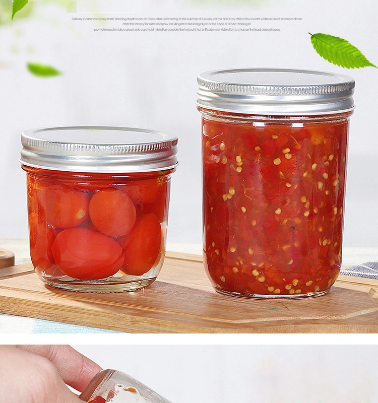 Creative Food Storage with Metal Lids Glass Jar