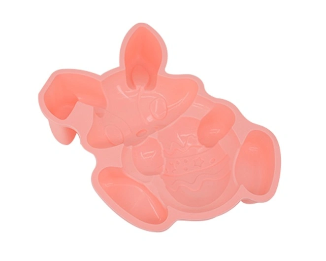 Big Size Food Grade Easter Rabbit Shape Silicone Moulds Homemade DIY Chocolate Cake Popular Silicone Moulds