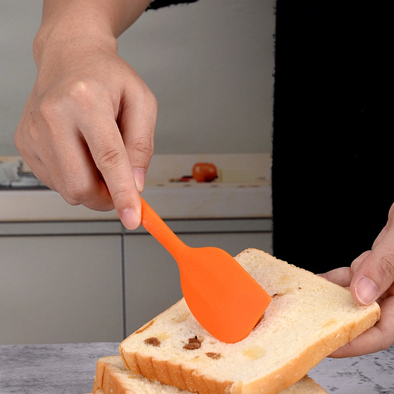 Silicone Spatula, One Piece Design Flexible Scraper, Nonstick Small Rubber Kitchen Utensils for Cooking, Baking and Mixing