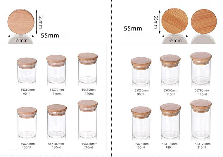 Mini Size Jar Glass Packaging Spice Jars Borosilicate Jar