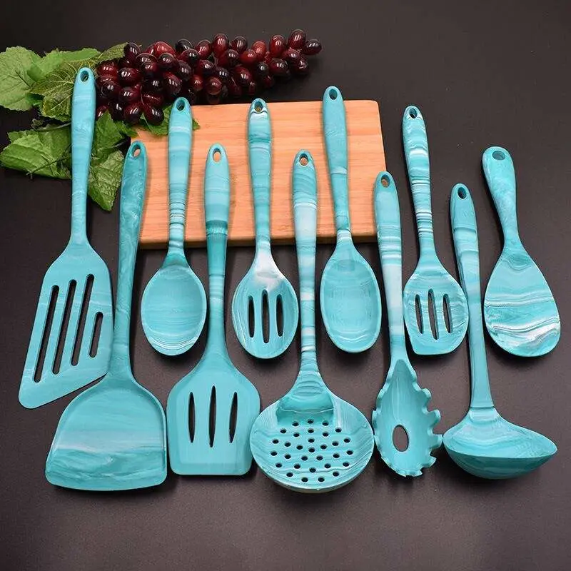 Home Kitchen Nonstick 5 in 1 Cook Silicone Utensils