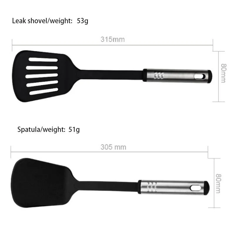 Kitchen Utensils Set 25 Pieces Nylon Stainless Steel Kitchen Utensils Non-Stick Heat Resistant Cooking Utensils Set