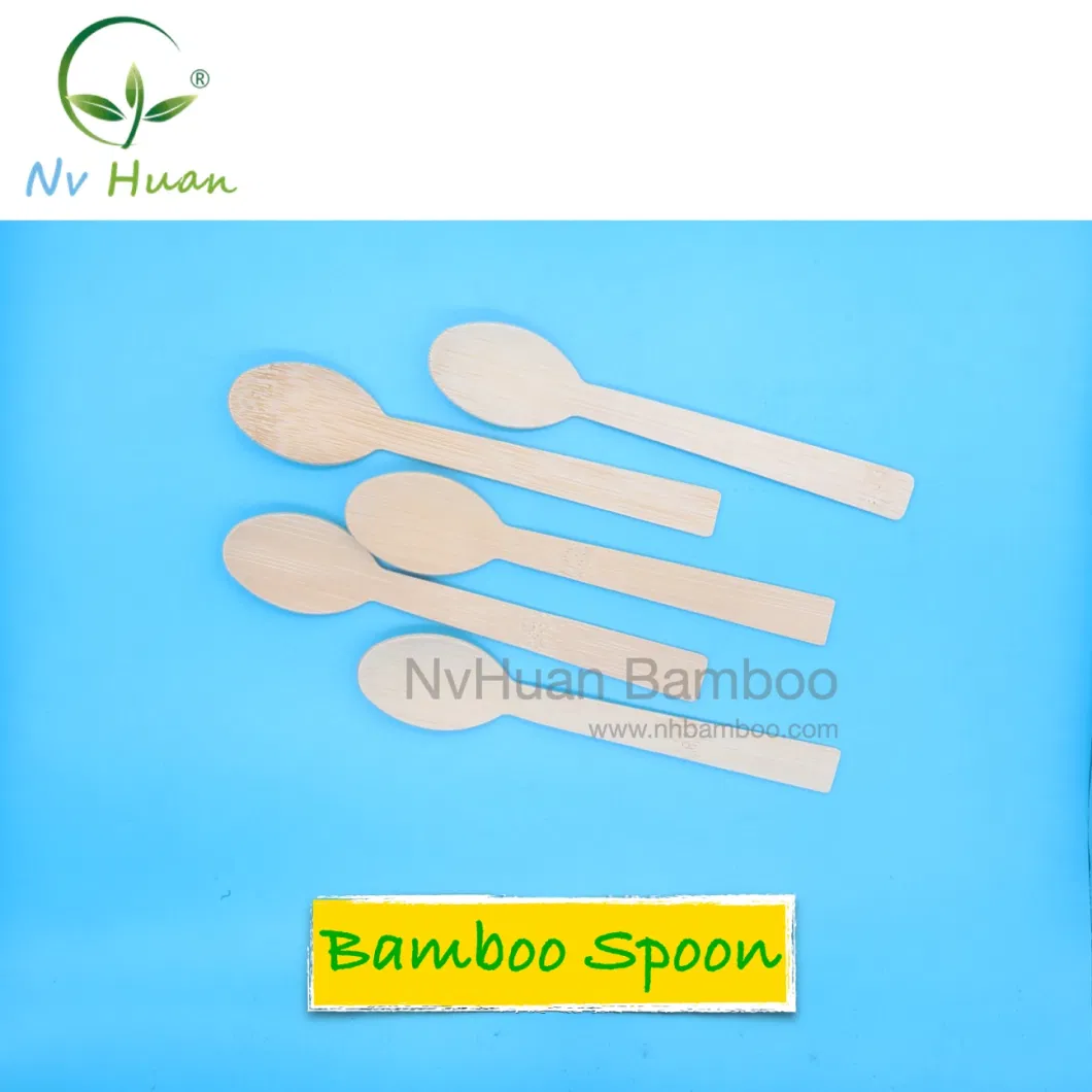 Bamboo Wooden Tableware Disposable Spoon Knife Fork Biodegradable Cutlery Set