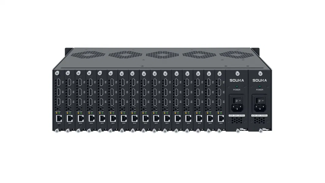 Souka High Tensity Digital Platform HD to IP Streamer Modulator with 48 Channels