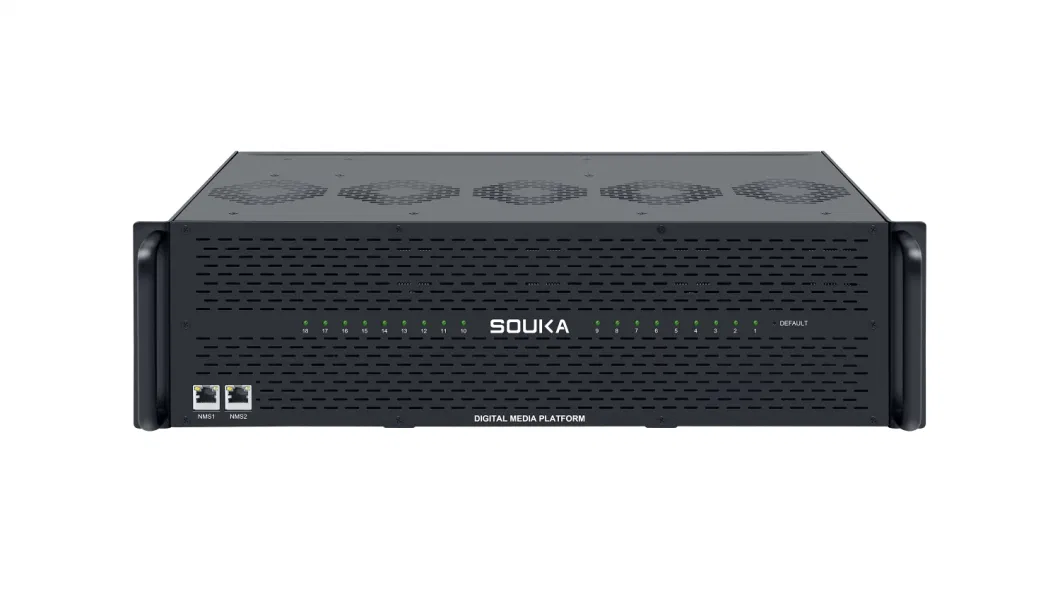 Souka High Tensity Digital Platform HD to IP Streamer Modulator with 48 Channels