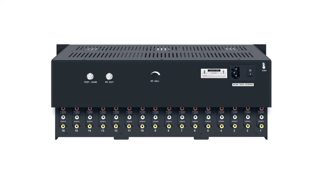 MPEG2 Encoding 16 AV Input RF out Digital Rack Modulator