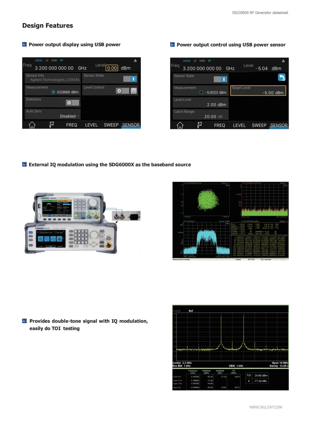 China Siglent Ssg3032X-Iqe RF Signal Generator Support External Iq Modulation