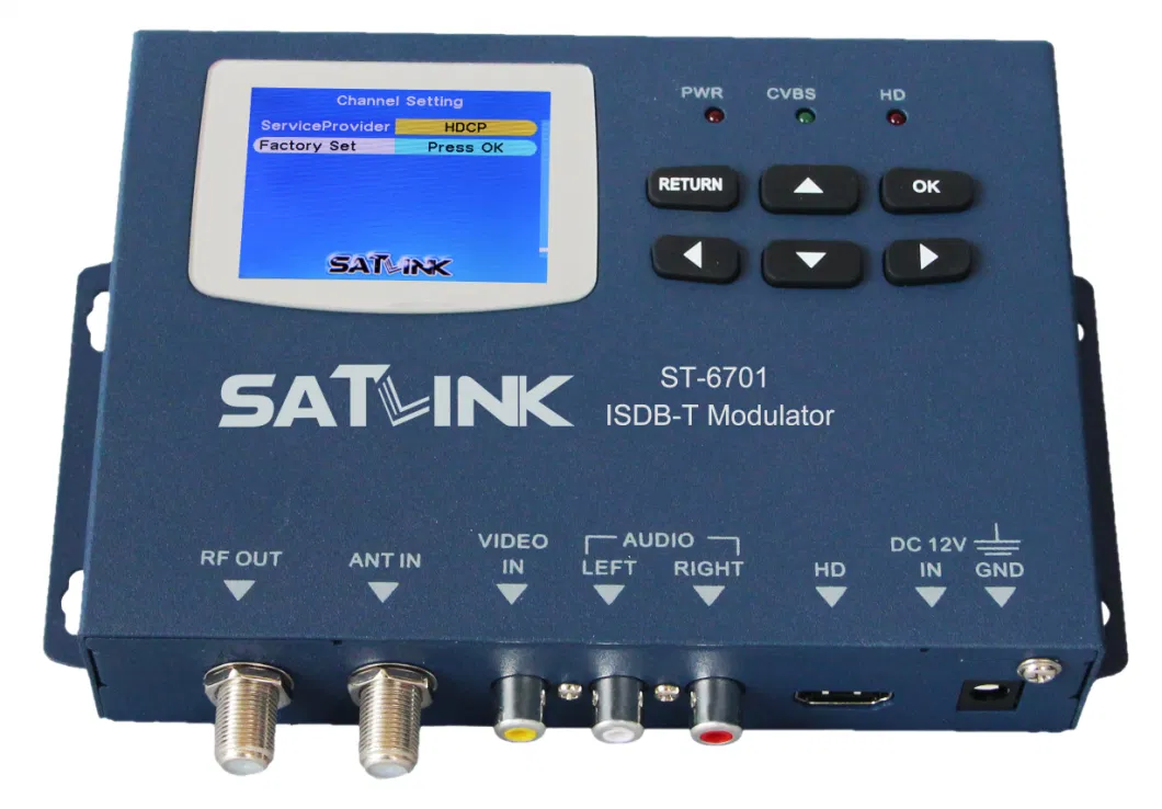 ISDB-T Modulator Support 2.4inch LCD Displaying