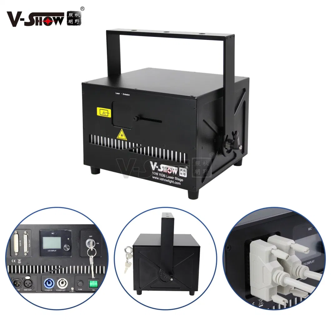 V-Show Best Laser Light Show RGB 10 W Laser Projector