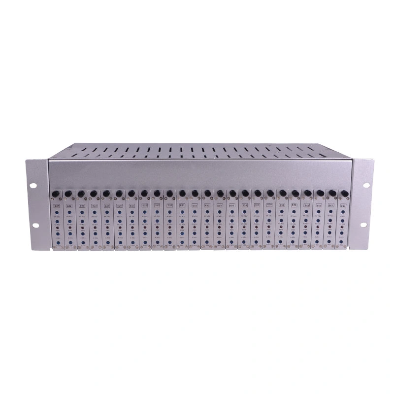 24 Ways Fixed Channel CATV RF Analog Modulator Built-in Combiner for Hfc Network