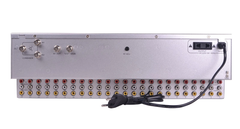 Analog TV Modulator Fixed Channels 24 in 1 CATV Modulator