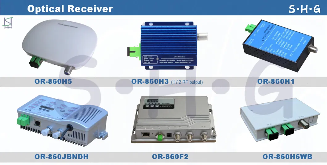 8 Port Reverse Optical Receiver/Node for Hfc Bi-Directional Broad-Band Network