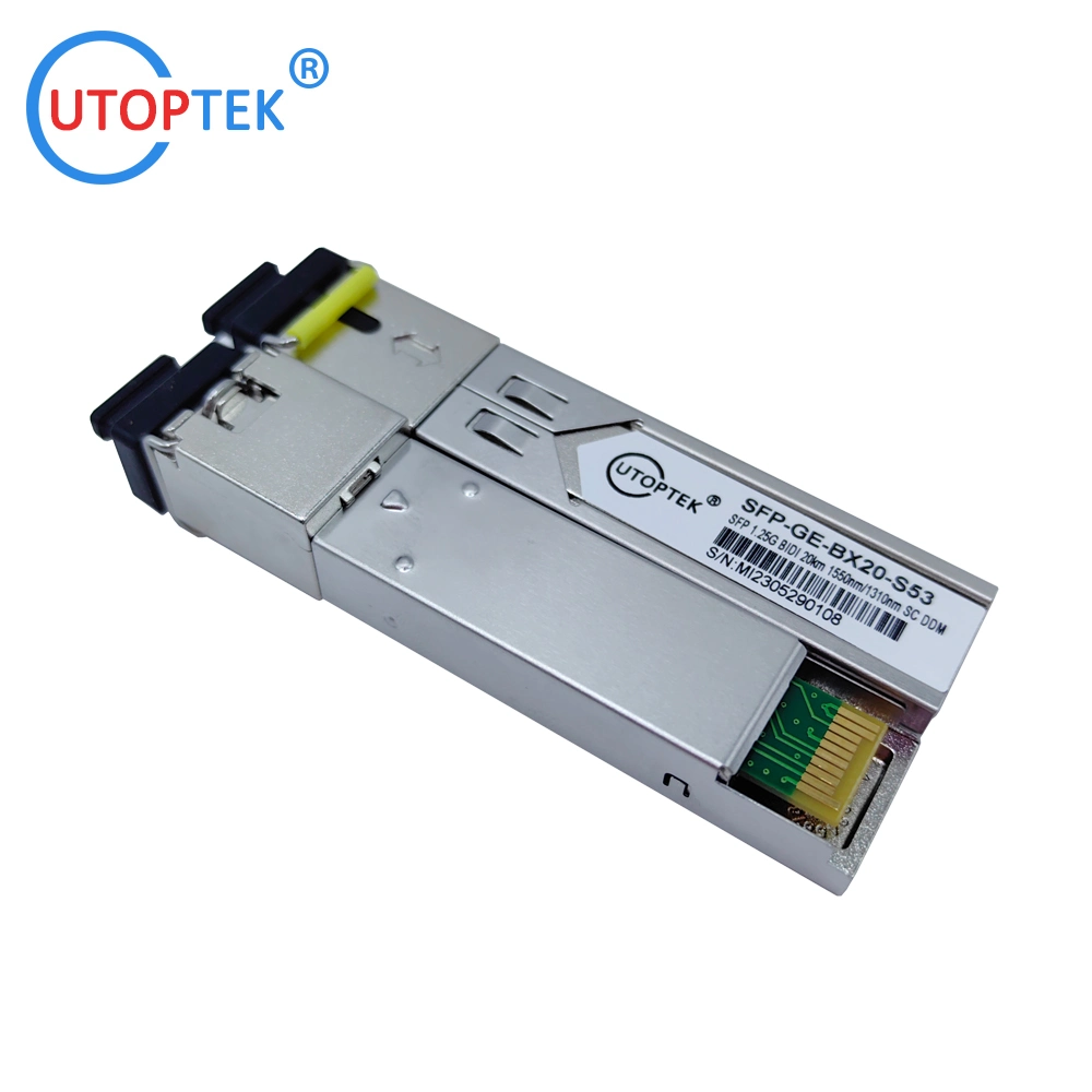 High Quality 1g Bidi Sc Connector SFP Module 20km SMF Optical SFP Transceiver Compatible All Brand