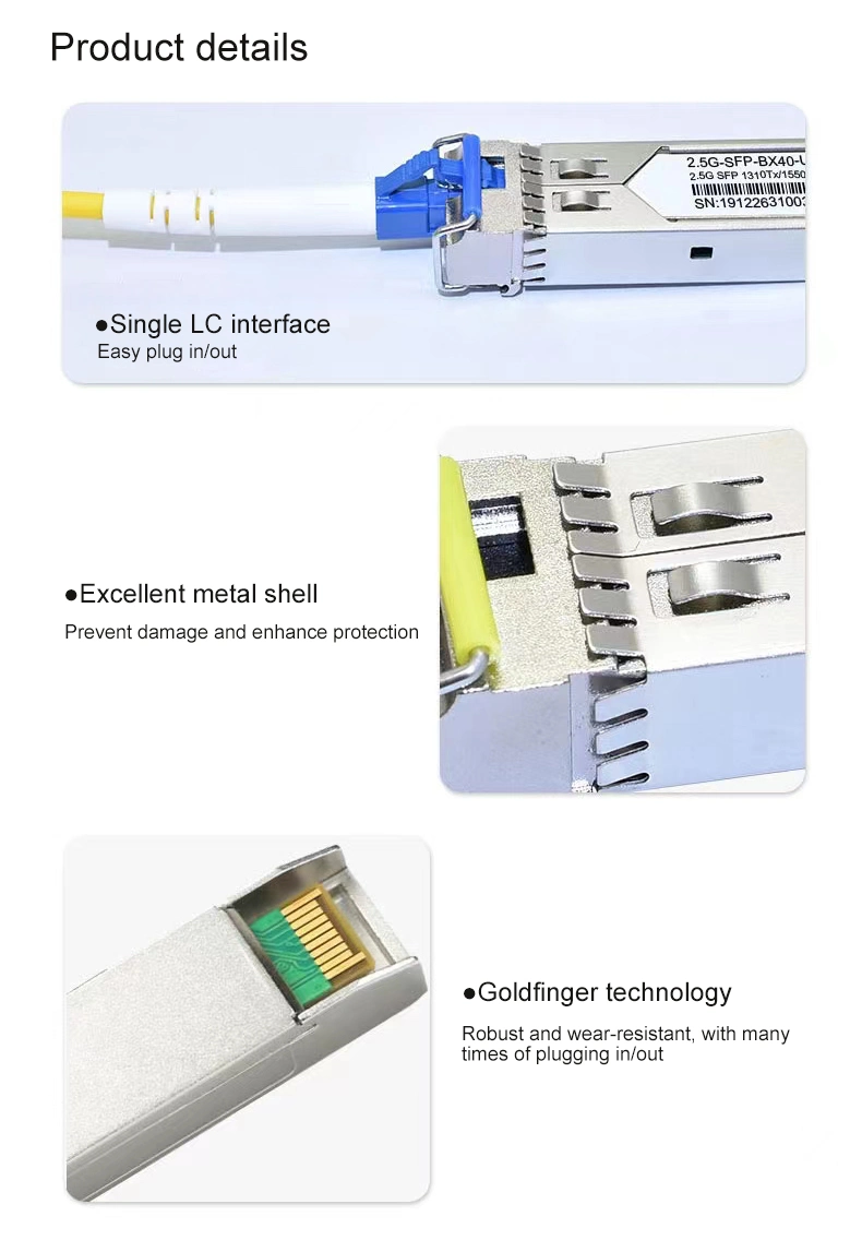 2.5g SFP Multi-Mode 1310nm 2km SFP Fiber Optical Transceiver Module