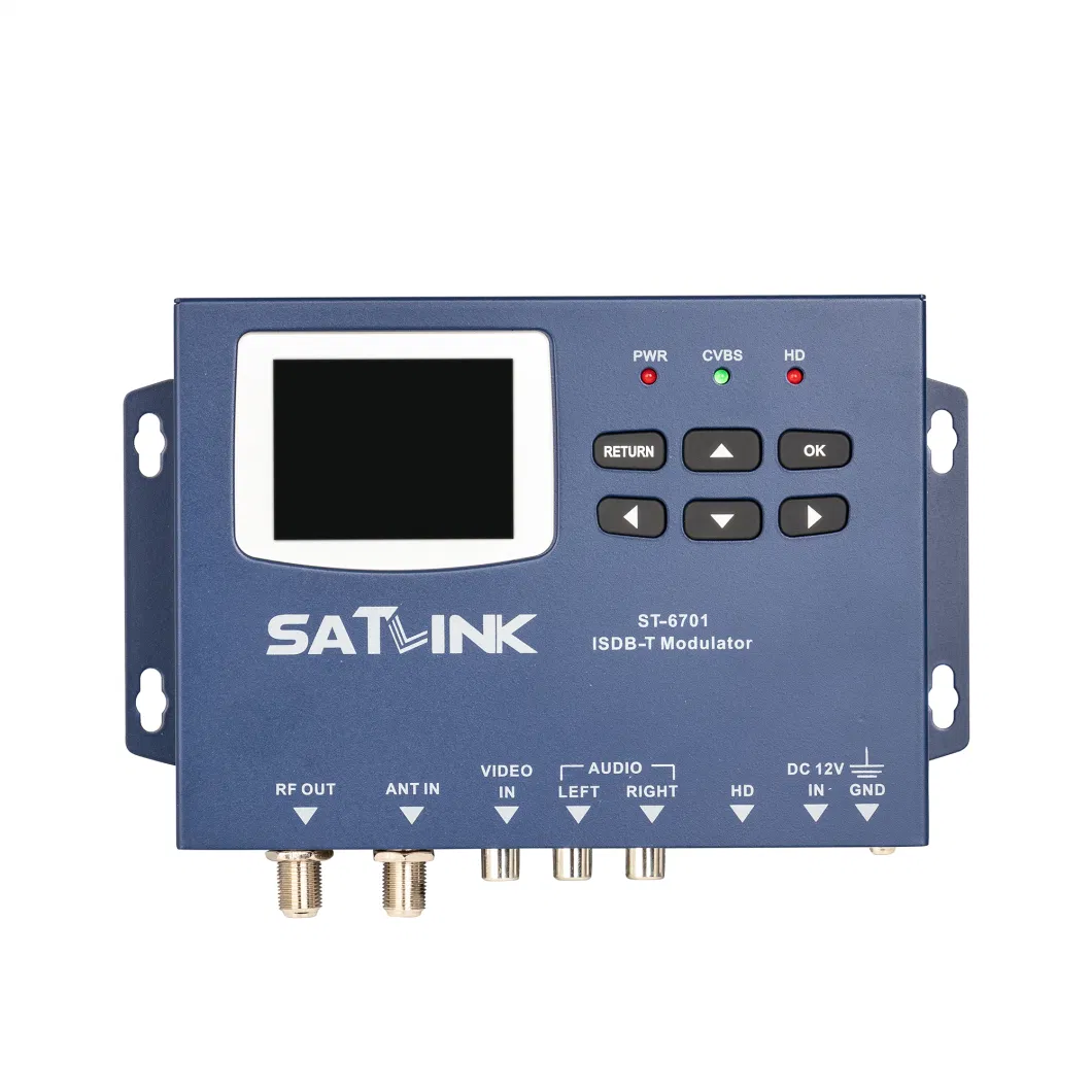 ISDB-T Modulator Support 2.4inch LCD Displaying