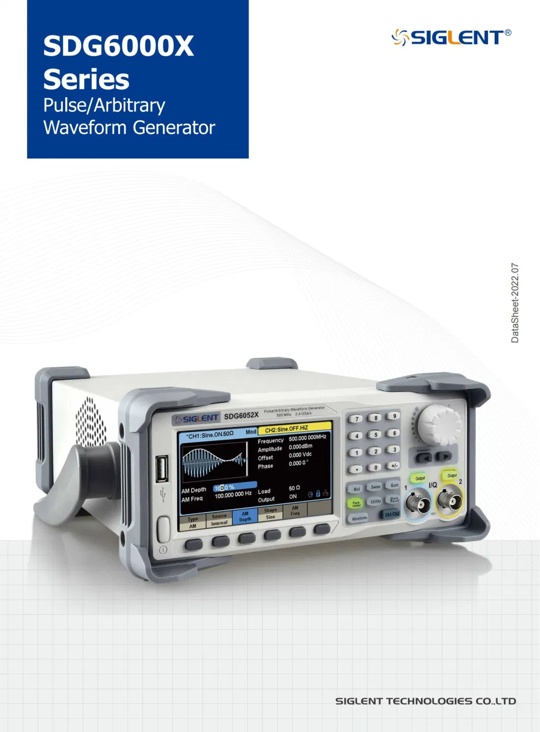 China Siglent Sdg6000X Pulse/Arbitrary Waveform Generator Sdg6022X 500 MHz