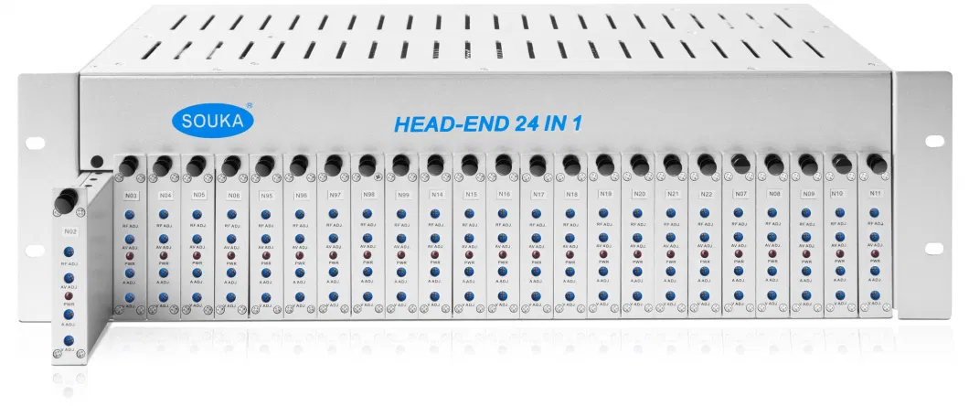 CATV Headend Devices 24 Channles CVBS to Analog RF Output Analog Modulator