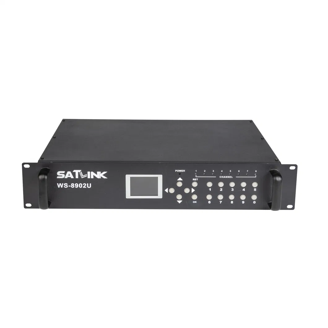 DVB-T 8 Route 1080P Modulator 8 Channels RF out