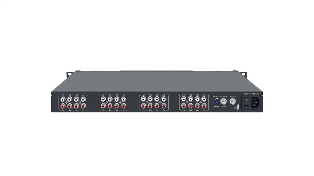 Agile RF Transmodulator 16 CVBS to Analog RF Modulator