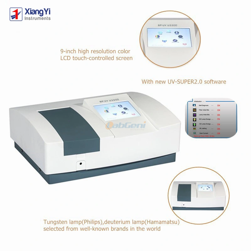 Touch Screen UV-Vis Spectrophotometer 190-1100 Nm, 0.5/1/2/4/5nm