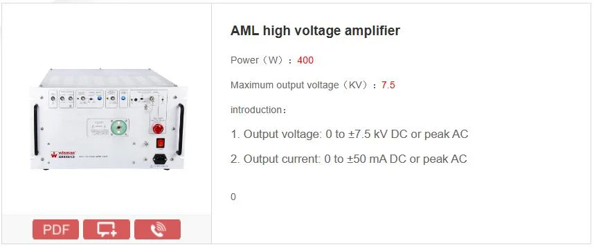 AML series high voltage amplifier for Electro-optical Modulation