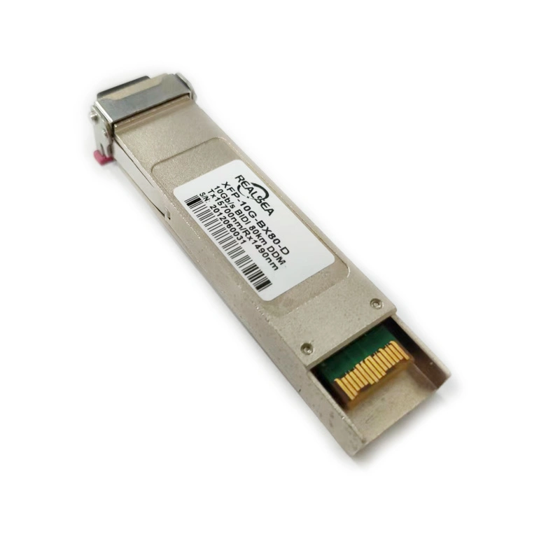 XFP 10g Bidi Fiber Optic Transceiver Tx15700 Rx1490 10g Dom Duplex LC SMF Transceiver Module 80km