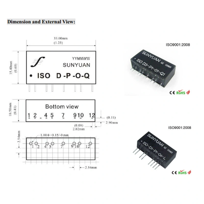 Pulse Width Modulation Pmw Signal 100Hz, 1kHz, 10kHz, 20kHz to Analog Signal 4-20mA, 0-10V Converter