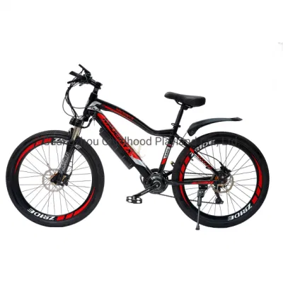 El modelo más nuevo Precio barato 36V 350W 26pulgadas 21 par motor trasero de la velocidad de la montaña Bicicleta eléctrica