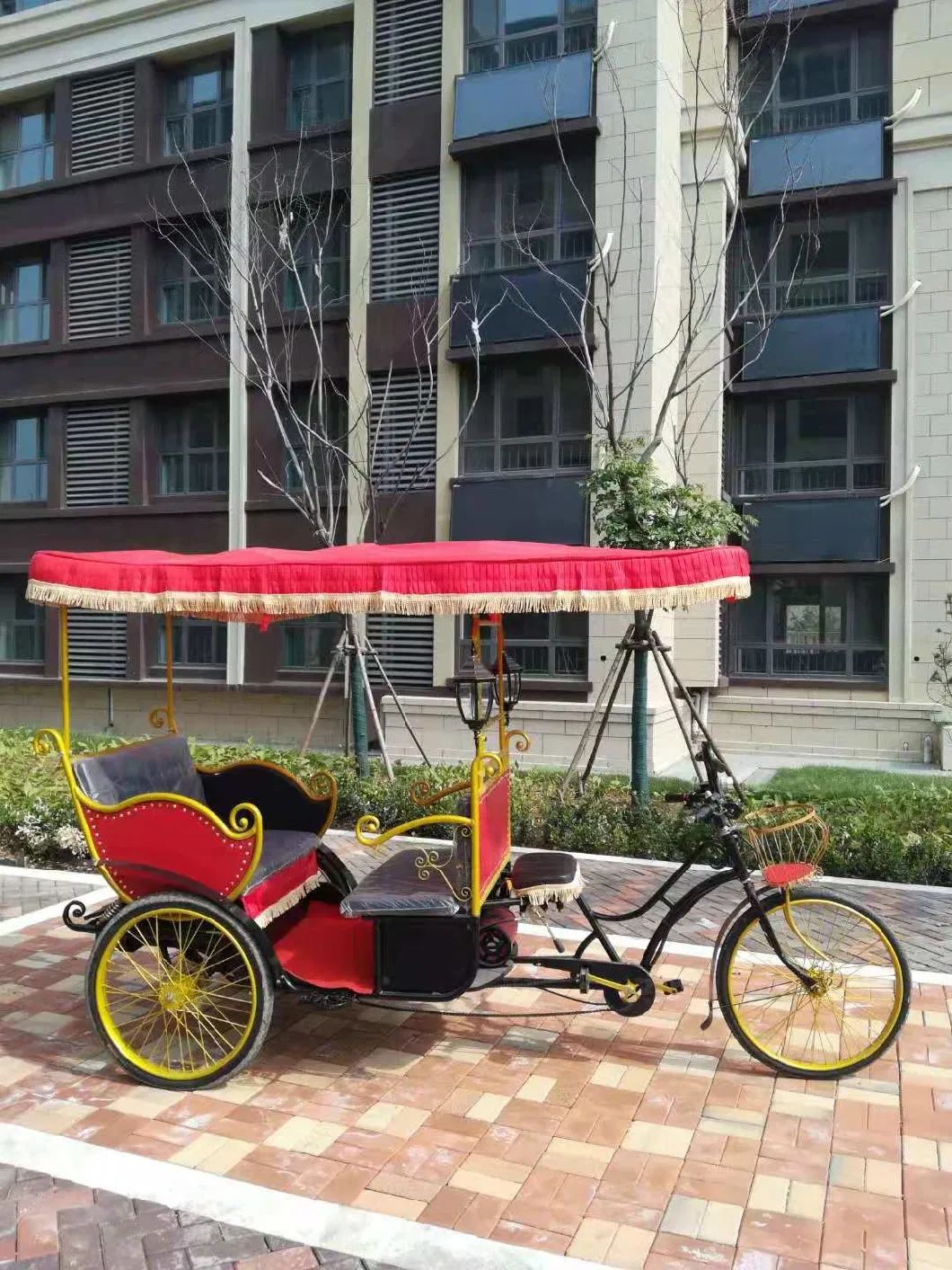 Three Wheel Motorized Tricycles Electric Rickshaw Pedicab