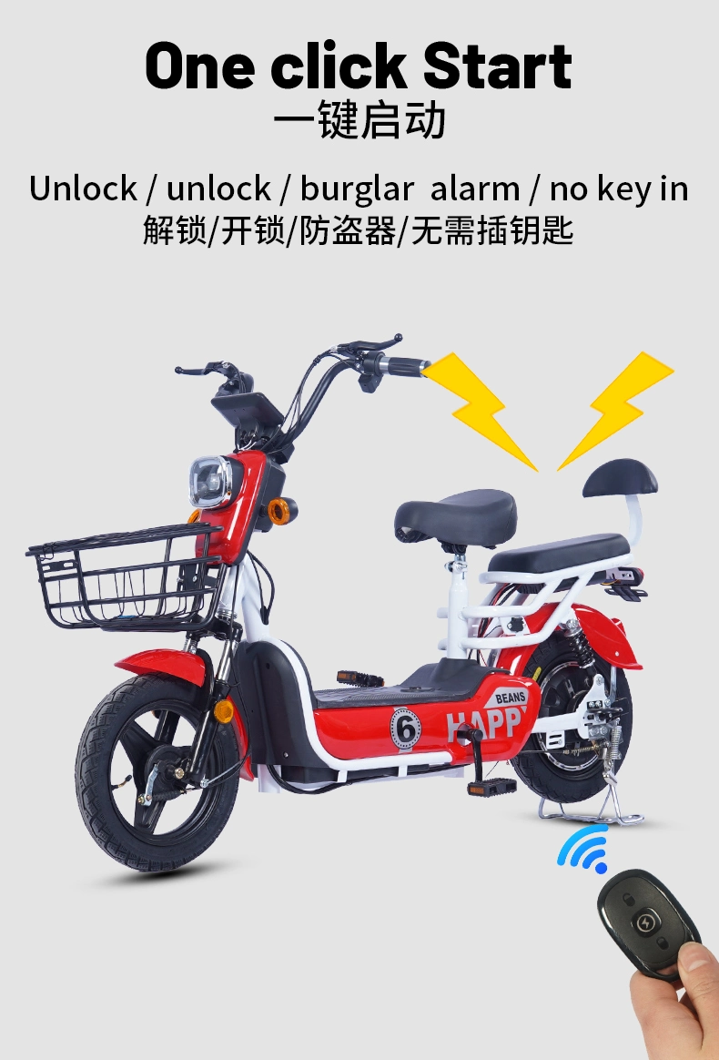 Electric Bike Ebicycle 350W Adults Electric Scooter with 48V13ah Batteries