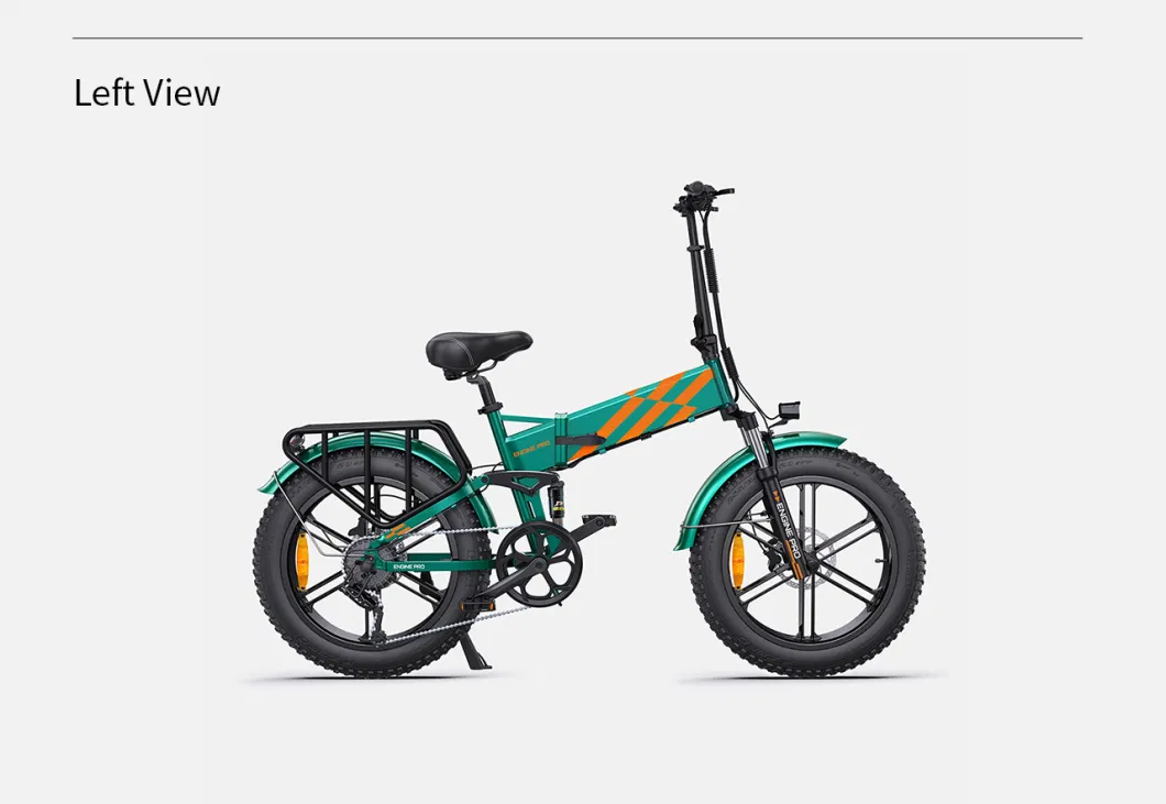 20 Inches 750W 48V Electric Bikes Electric Fat Tire Bike Full Suspension Electric Bike