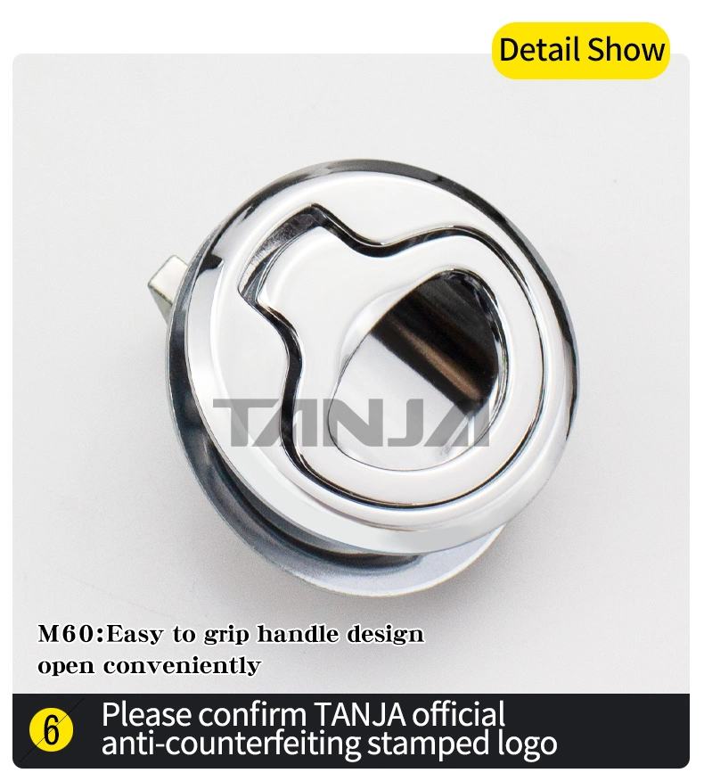 Tanja ABS Marine Embedded Door Lock Zinc Alloy Paddle Handle Latch Lock Waterproof Cam Lock