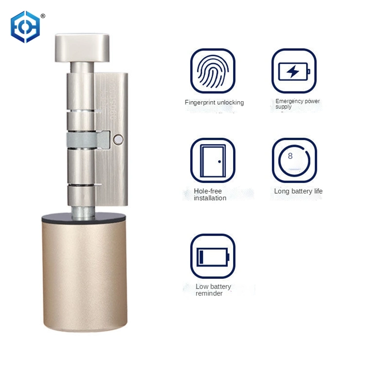 Smart Cylinder Lock with APP Keyless Electronic Door Lock Bluetooth Lock Digital Code RFID Card Electric Lock